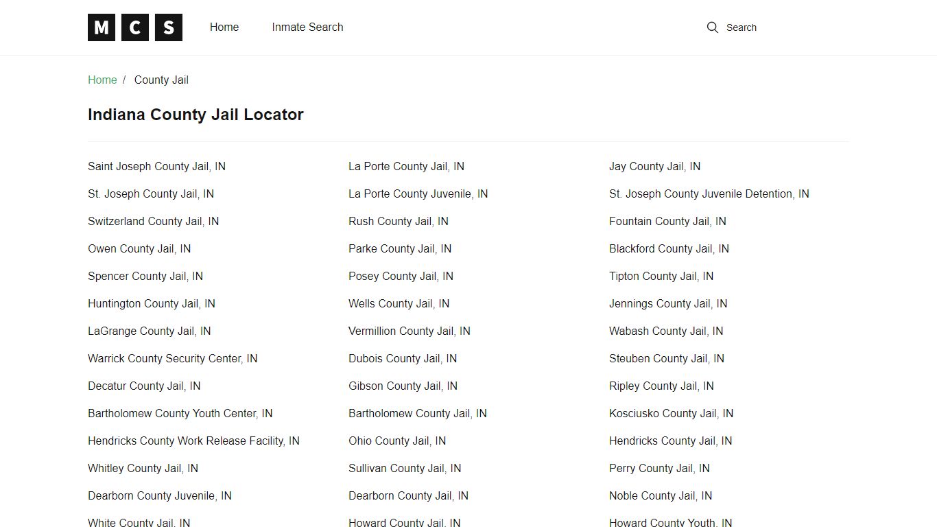 Indiana County Jail Inmate Search | Free Inmate Lookup