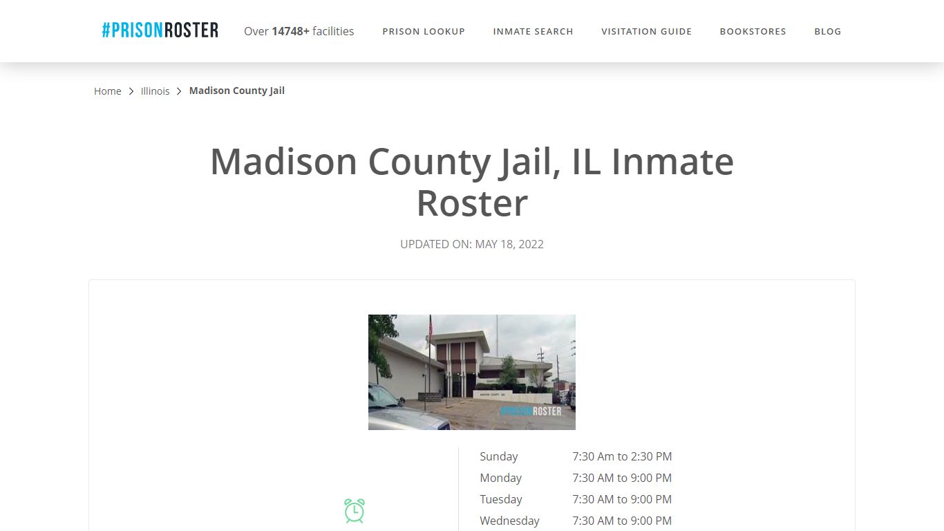 Madison County Jail, IL Inmate Roster - Prisonroster